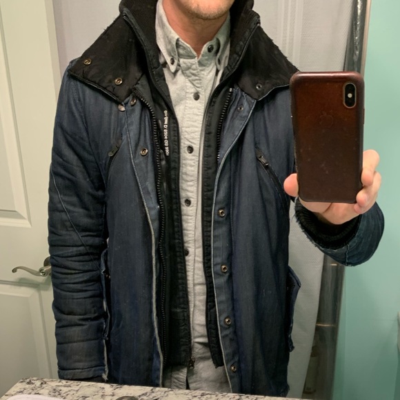 men's denim winter coats